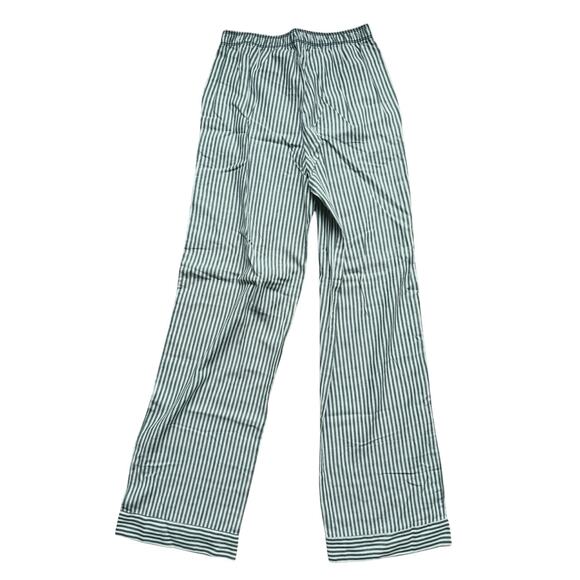NWT Victoria’s Secret Pajama Pants Green Stripe Deep Forest XS Lounge Cozy Chic - Picture 5 of 6